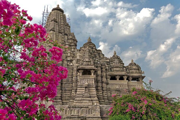 Weltkulturerbe, die Tempelanlage von Khajuraho, Madhya Pradesh
