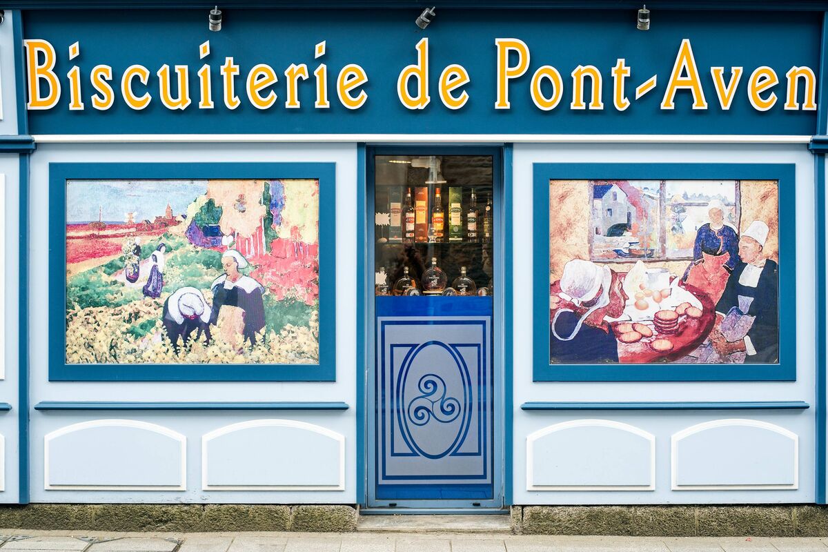 Hier hat Gauguin seine Biscuits gekauft, Pont-Aven, Bretagne